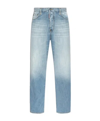 Dsquared2 Belt-loop Jeans In Blue