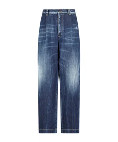 Dsquared2 Belt-loop Jeans In Blue