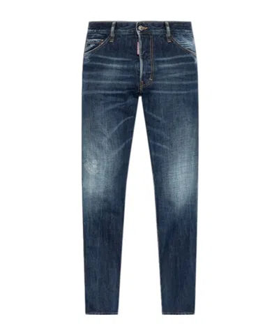 Dsquared2 Belt-loop Jeans In Blue