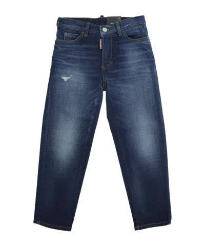 Dsquared2 Belt Loop Jeans In Blue