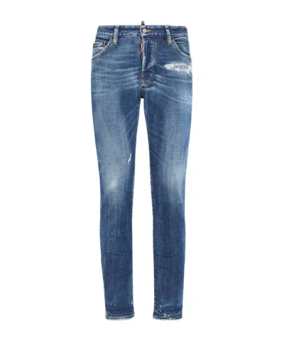 Dsquared2 Belt Loop Jeans In Blue
