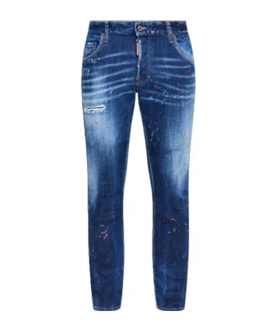 Dsquared2 Belt-loop Jeans In Blue