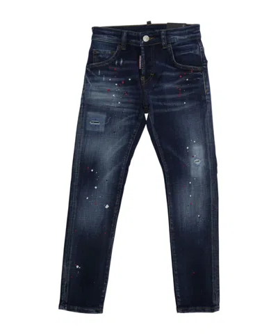 Dsquared2 Belt Loop Jeans In Blue