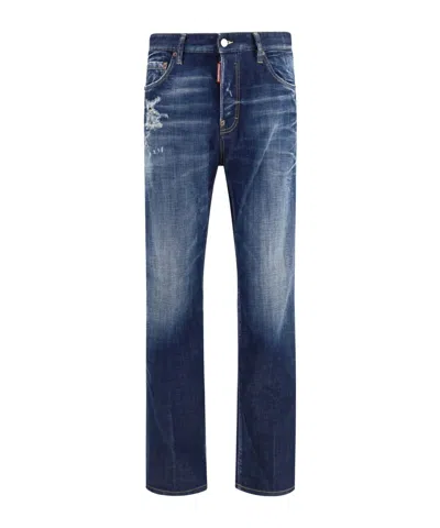 Dsquared2 Belt Loop Jeans In Blue