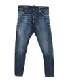 Dsquared2 Belt Loop Jeans In Blue