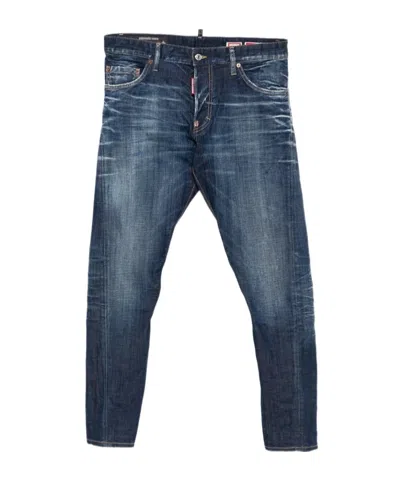 Dsquared2 Belt Loop Jeans In Blue