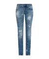 Dsquared2 Belt Loop Jeans In Blue