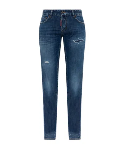 Dsquared2 Belt Loop Jeans In Blue