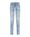 Dsquared2 Belt Loop Jeans In Blue