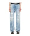 Dsquared2 Belt Loop Jeans In Blue