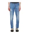 Dsquared2 Belt Loop Jeans In Blue