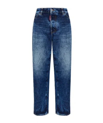 Dsquared2 Belt Loop Jeans In Blue
