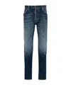 Dsquared2 'cool Guy' Blue Jeans With Logo Patch In Blue