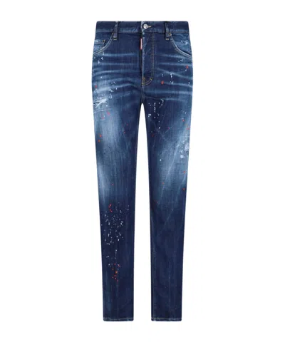 Dsquared2 Belt-loop Jeans In Blue