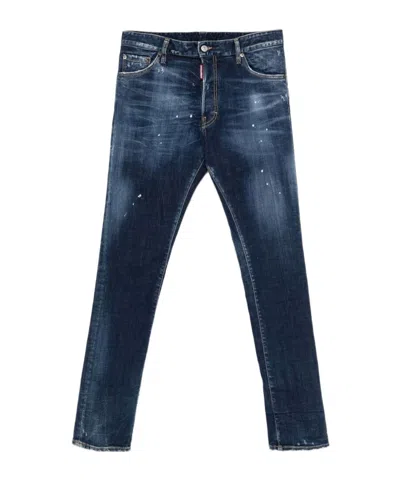 Dsquared2 Belt-loop Jeans In Blue