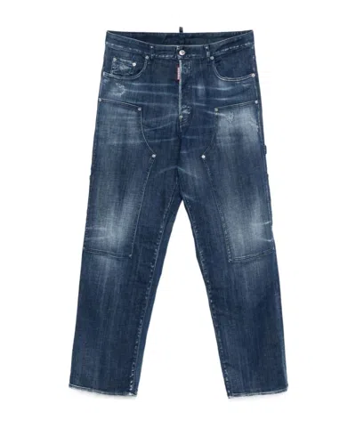 Dsquared2 Belt-loop Jeans In Multicolor