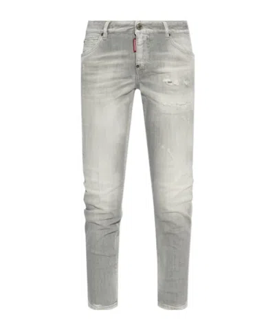 Dsquared2 Belt-loop Jeans In Gray