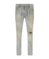 Dsquared2 Light Blue Denim Jeans In Multi