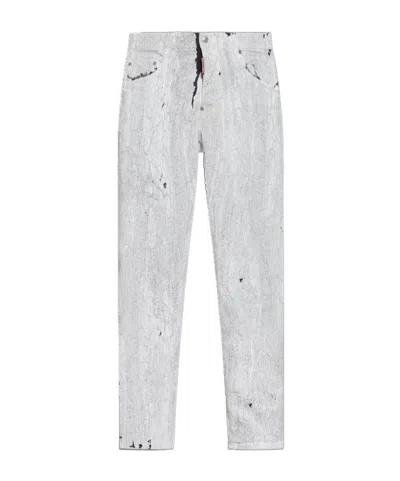 Dsquared2 Belt-loop Jeans In White