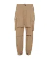 Dsquared2 Cotton Cargo Trousers In Nude