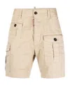 Dsquared2 Beige Cargo Shorts In Nude