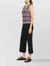 Dsquared2 Belt Loops Cropped Length Side Pockets Trousers In Black
