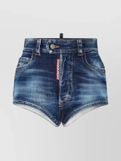 DSQUARED2 BELT LOOPS DENIM SHORTS