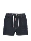 Dsquared2 Belt-loops Drawstring Shorts In Black