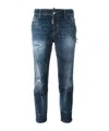 Dsquared2 Belt Loops Jeans In Blue