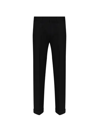 Dsquared2 Belt-loops Tailored Trousers In Black