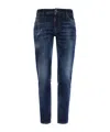 Dsquared2 Belt Ring Denim Trousers In Blue