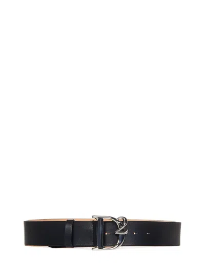 Dsquared2 Belt With Logo In Black