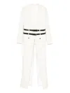 Dsquared2 Belted Double-breasted Coat In White