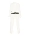 Dsquared2 Belted Double-breasted Coat In White