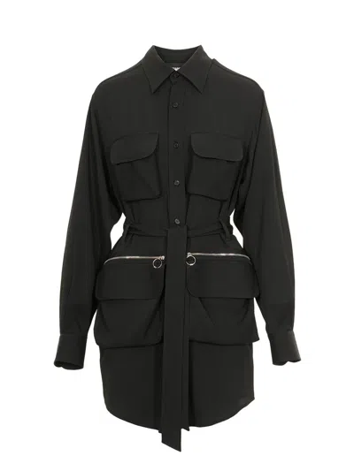Dsquared2 Belted Cargo Dress In Black