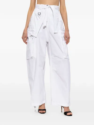 Dsquared2 Casual Pants With Belt Loops In White