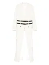 Dsquared2 Belted Double-breasted Coat In White