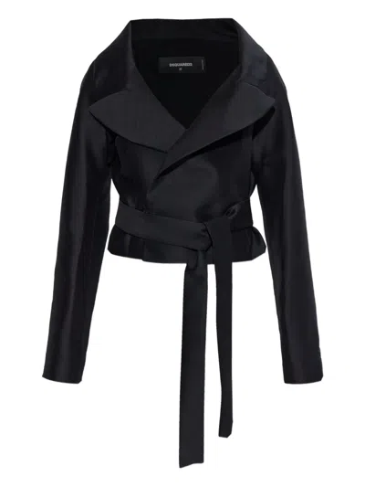 DSQUARED2 BELTED VIRGIN-WOOL JACKET