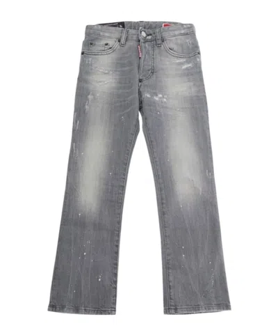 Dsquared2 Belt-loop Jeans In Gray