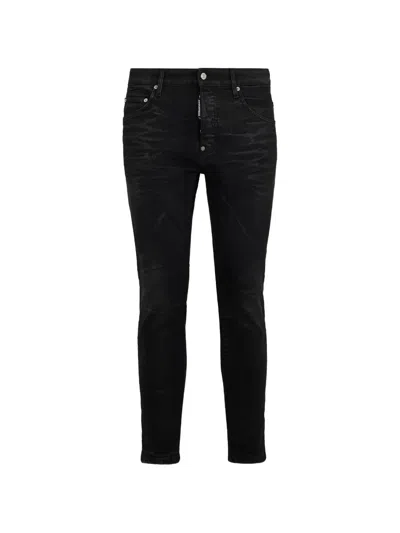 Dsquared2 Belt-loops Jeans In Black