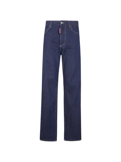 Dsquared2 Belt-loops Trousers In Blue