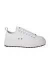 Dsquared2 Man Sneakers White Size 6.5 Textile Fibers In White