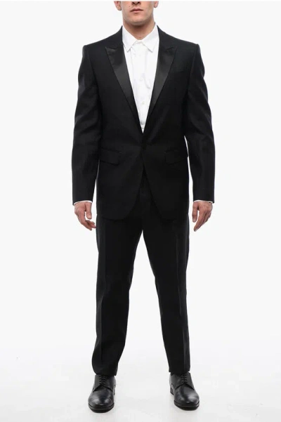 Dsquared2 Berlin Long Suit With Satin Peak Lapel