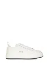 Dsquared2 White Sneakers With Minimalist Design And Signature Branding In Red