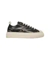 Dsquared2 Round-toe Low-top Sneakers In Black