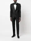 Dsquared2 Tailored Suit Featuring Satin Trim In Black