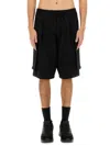 Dsquared2 Dsquared Men Cargo Bermuda Shorts "balloon" In Black