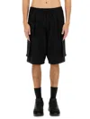 Dsquared2 Dsquared Men Cargo Bermuda Shorts "balloon" In Black