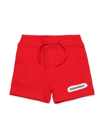 Dsquared2 Babies' Bermuda Con Stampa In Red