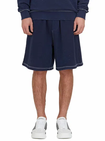 Dsquared2 Bermuda Relax Fit In Cotone In Blue